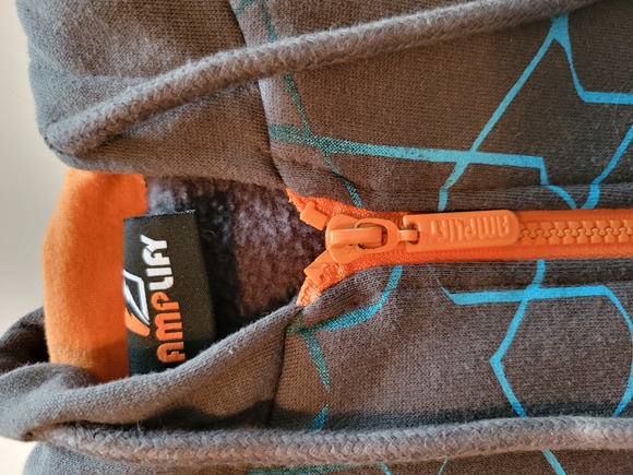 Amplify Men's Striped Zip Hoodie - Picture 3 of 4